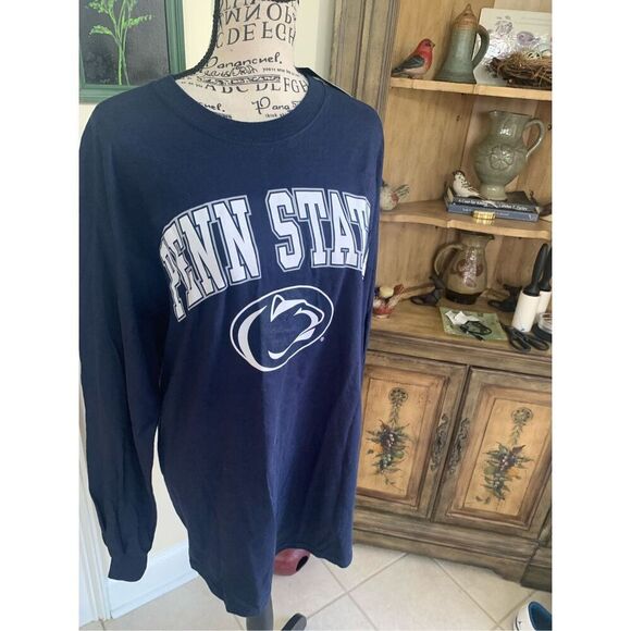 NWT Fanatics Navy Penn State Nittany Lions Heritage Long Sleeve Tee - Picture 6 of 9